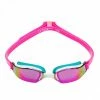 Michael Phelps - Goggles XCEED Pink/Turquoise Titanium Mirror -Swimming Goggles Store 31245 xceed pink tyrkys grande