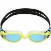 Aquasphere - Goggles Kaiman EXO blue Titanium Mirrored lens yellow black -Swimming Goggles Store aquasphere kaiman exo 1175695 grande 1
