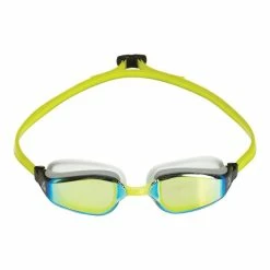 Aquasphere - Goggles Fastlane Yellow Titanium Mirrored Lens White/Yellow