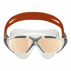Aquasphere - Goggles Vista Swim Mask White, Grey, Red with Iridescent Mirrored Lens -Swimming Goggles Store ms5050906lmi 1 grande